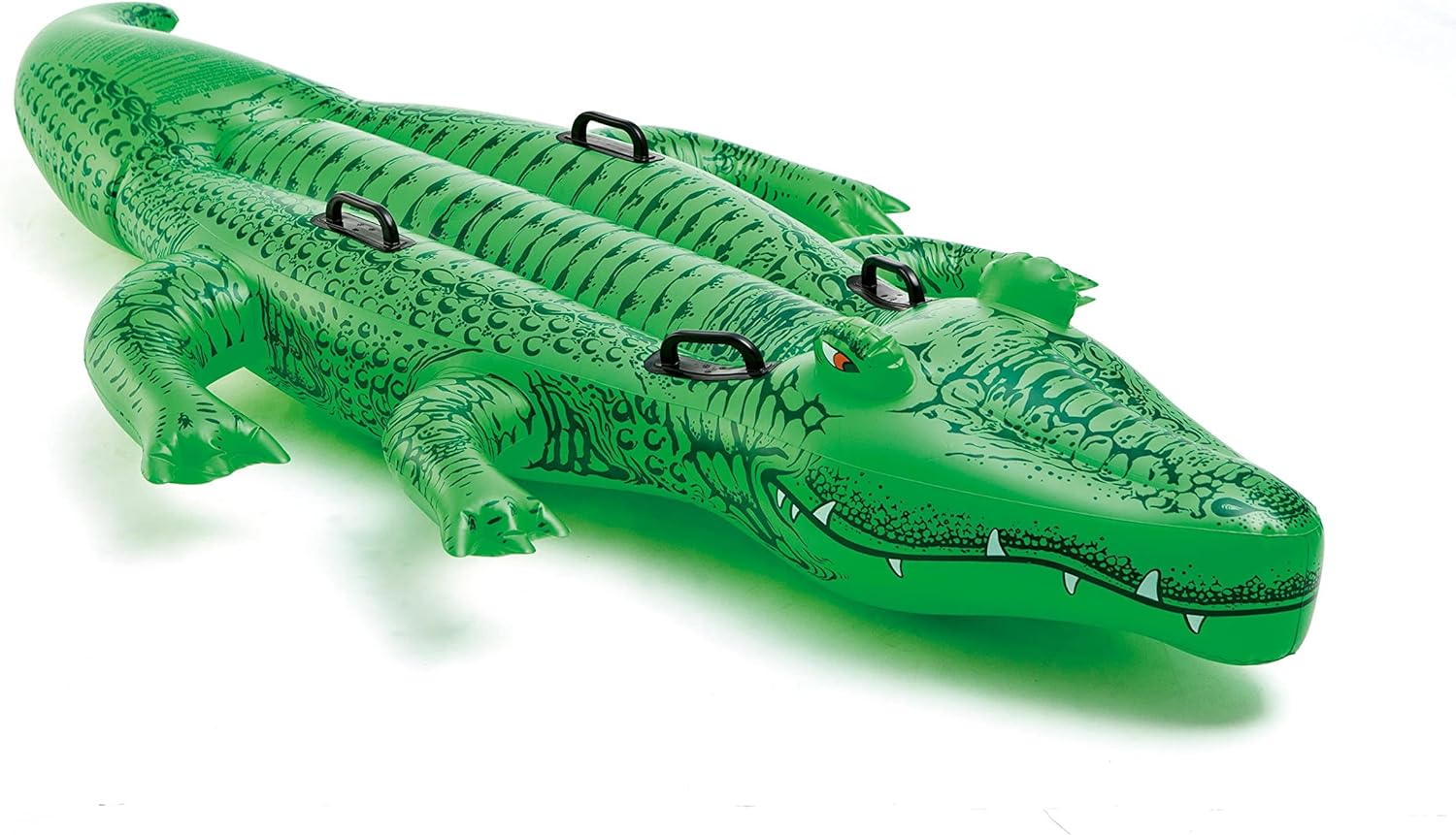 INTEX Giant Gator Inflatable Pool Float: Animal Pool Toy For Kids – 2 Heavy-Duty Handles – 176lb Weight Capacity – 80" x 45" – For Ages 3+