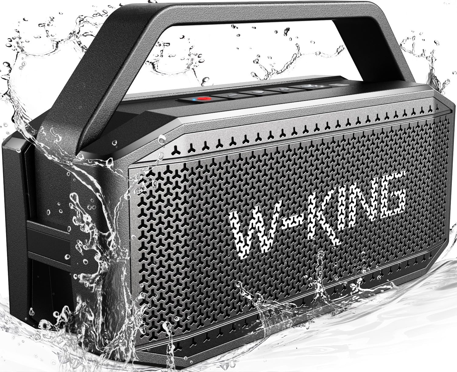 W-KING Bluetooth Speaker- 100W Peak 60W RMS Deep Bass, IPX6 Portable Waterproof Loud Bluetooth Speakers Wireless with Subwoofer, 40H/Power Bank/TF/AUX/EQ, Party Boombox Outdoor Large Bluetooth Speaker