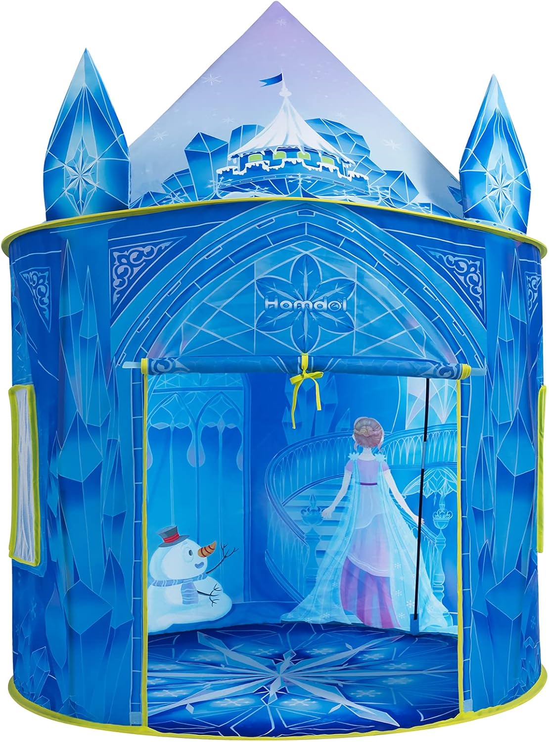 Princess Play Tent, Frozen Toy for Girls, Ice Castle Kids Tent Indoor and Outdoor, Large Imaginative Playhouse 51" X 40" with Carrying Bag for 1 2 3 4 5 6 7 8 9 Years Old Girls Gift