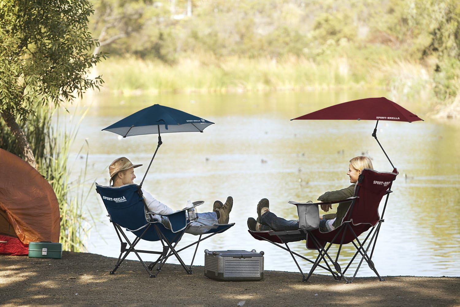 Sport-Brella Beach Chair with UPF 50+ Adjustable Umbrella