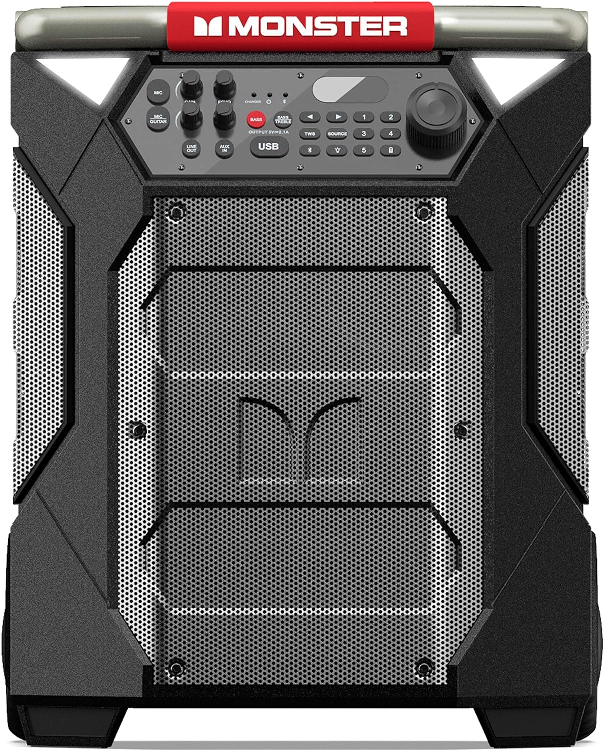 Monster Rockin’ Roller 270 Indoor/Outdoor Portable Bluetooth Speaker | Up to 200W of 270 Degree Sound & Up to 100 Hours of Playtime