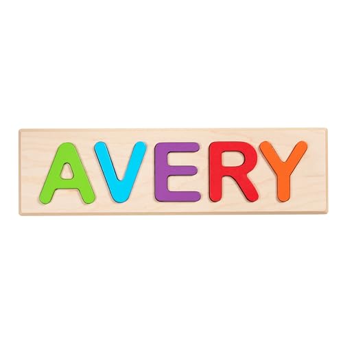 Fat Brain Toys Wooden Personalized Name Puzzle - Flat Rate up to 9 Letters