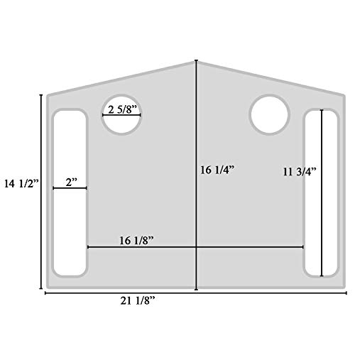 Support Plus Walker Tray Table - Mobility Table Tray for Walker, Non Slip Walker Tray Mat, Walker Accessories Mat, Cup Holder for Walker (21"x16") - Gray