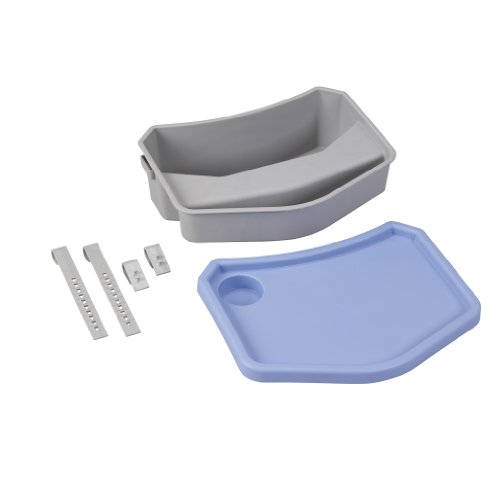 Drive Medical RTL10131 E-Z Walker Caddy with Tray, Gray/Blue