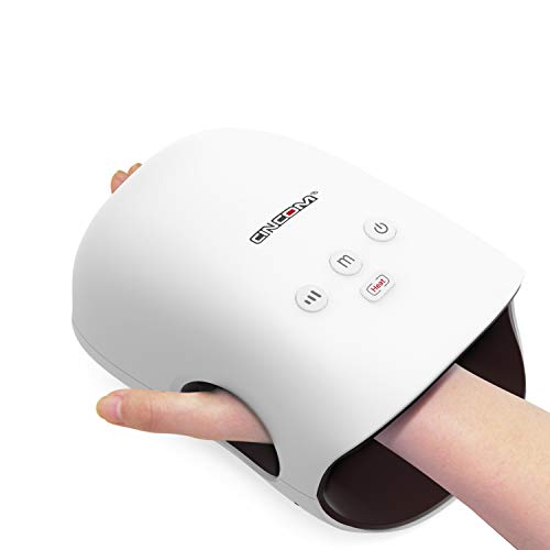 CINCOM Hand Massager with Heat and Compression for Arthritis,Pain Relief & Finger Numbness, Gifts for Women (White)