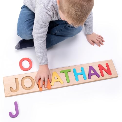 Fat Brain Toys Wooden Personalized Name Puzzle - Flat Rate up to 9 Letters