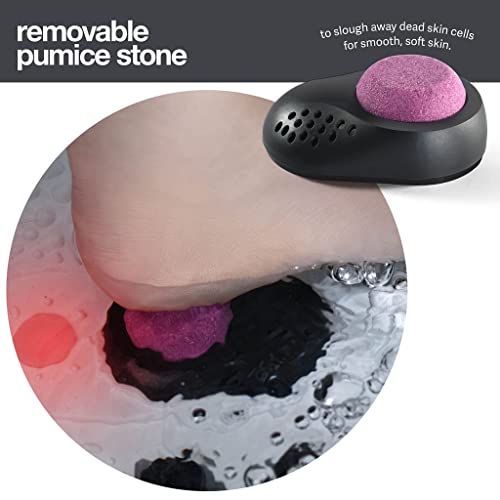 Medical king Foot Spa with Heat and Massage and Jets Includes A Remote Control A Pumice Stone Collapsible Massager with Bubbles and Vibration