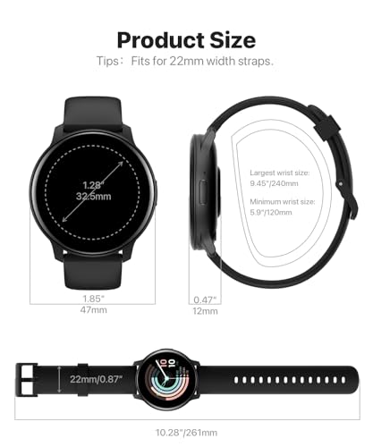 Smart Watch for Men Women Answer/Make Calls/Quick Reply, Samsung Android iPhone Compatible Fitness Tracker with 100+ Sport Modes, Heart Rate Blood Oxygen Sleep Monitor IP68 Waterproof Smartwatch