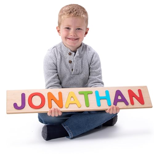 Fat Brain Toys Wooden Personalized Name Puzzle - Flat Rate up to 9 Letters