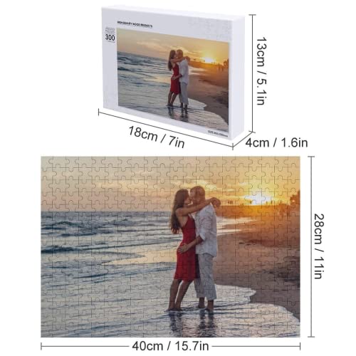 Personalized Jigsaw Puzzles from Photos 1000/500/300 Pieces Custom Picture Puzzle Gift for Mother Day, Birthday, Wedding