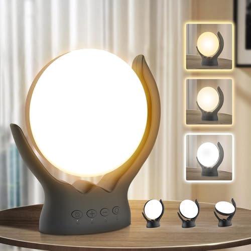 Voraiya Light Therapy Lamp, UV-Free 10000 Lux Therapy Light, Rotatable Happy Sunlight Lamp with 5 Brightness & 3 Color Temperature,Timer & Memory Function, Daylight Lamp for Bedroom, Offie