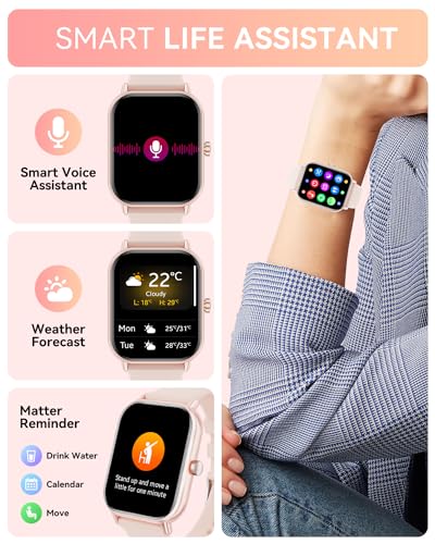 Smart Watch (Answer/Make Calls), 2024 Newest 1.85" Smart Watches for Men Women IP67 Waterproof, 100+ Sports Modes, Fitness Tracker Watch with Heart Rate Sleep Monitor, Smartwatch for Android iOS