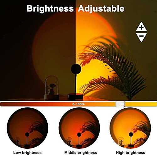 CORATED Sunset Lamp, 16 Colors Sunset Projection Lamp with Remote Control, Multiple Colors Projector Light for Photography, Selfie, Home and Bedroom Decor