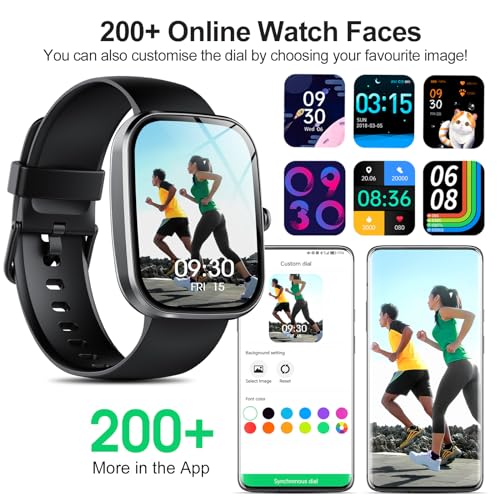 Smart Watch for Men/Women with Call/Text Reminder, Smartwatch 1.91" Touch Screen, Fitness Watch 113+ Sport Mode, Fitness Tracker Heart Rate/Sleep/Spo2/Steps Monitor, Activity Tracker for Android iOS