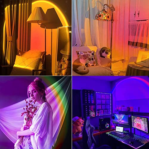 CORATED Sunset Lamp, 16 Colors Sunset Projection Lamp with Remote Control, Multiple Colors Projector Light for Photography, Selfie, Home and Bedroom Decor