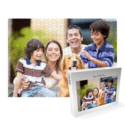 MyPuzzle Custom Photo Puzzle - Personalized Jigsaw Puzzle Made from Your Own Picture, Ideal Gift for Birthdays, Mother's Day, Valentine's Day & Weddings - 500 Pieces (Landscape/Horizontal)