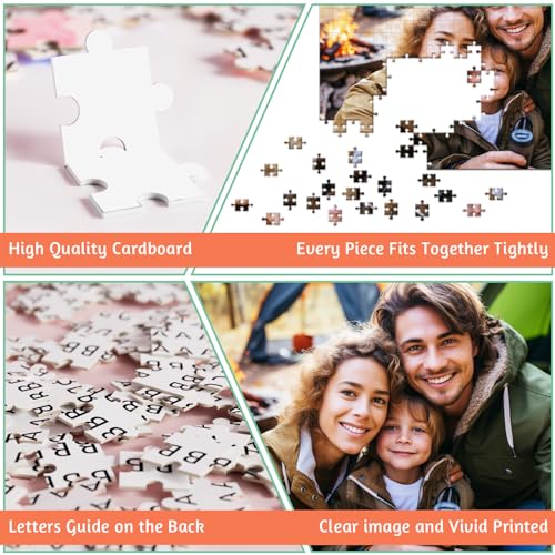 UM UPMALL Custom Puzzle Personalized Puzzles 35/70/120/200/300/500/1000 Pieces from Photos, Customized Picture Puzzle for Adult Teens Kids Family, Birthday, Wedding, Graduation, Gift