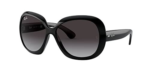 Ray-Ban Women's RB4098 Jackie Ohh II Butterfly Sunglasses, Black/Light Grey Gradient Dark Grey, 60 mm + 0