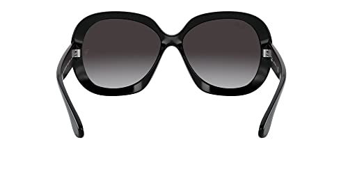 Ray-Ban Women's RB4098 Jackie Ohh II Butterfly Sunglasses, Black/Light Grey Gradient Dark Grey, 60 mm + 0