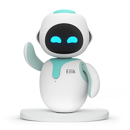 Eilik - Cute Robot Pets Toys with Abundant Emotions, Your Perfect Interactive Companion at Home or Workspace, Unique for Girls & Boys.