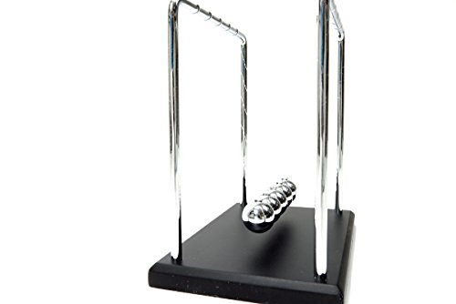 PowerTRC Newtons Cradle Balance Balls 7 1/4" | Science Physics Gadget | Desk Toys & Accessories