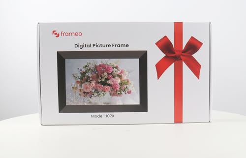 Frameo 10.1 Inch WiFi Digital Picture Frame, 1280x800 HD IPS Touch Screen Photo Frame Electronic, 32GB Memory, Auto-Rotate, Wall Mountable, Share Photos/Videos Instantly via Frameo App from Anywhere