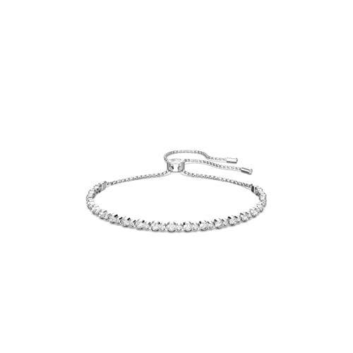 SWAROVSKI Women's Matrix Bracelet Jewelry Collection, Rhodium Finish, Clear Crystals