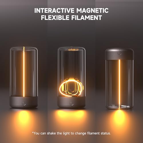 AUGE LIGHT Mini Minimalist Table Lamp Cordless LED Desk Lamp Rechargeable Modern Night Lights Portable Nightstand Lamps Unique Ambient Light Mood Lighting for Bedroom, Beside, Nursery