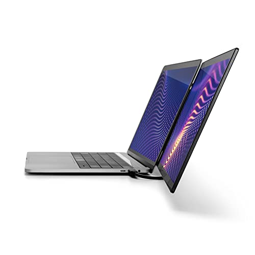 SideTrak Swivel Pro 13.3" Ultra Slim Attachable Portable Monitor, FHD IPS 1080p Laptop Screens with Kickstand + Unique Patented Swivel Hinge, for Mac, PC, and Chromebook, USB-C Port Connection