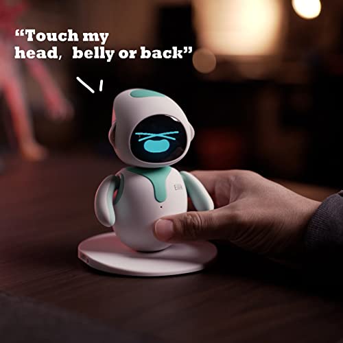 Eilik - Cute Robot Pets Toys with Abundant Emotions, Your Perfect Interactive Companion at Home or Workspace, Unique for Girls & Boys.