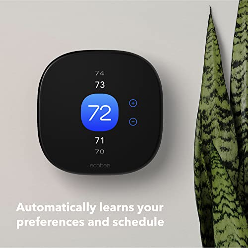 ecobee New Smart Thermostat Enhanced - Programmable Wifi Thermostat - Works with Siri, Alexa, Google Assistant - Energy Star Certified - Smart Home