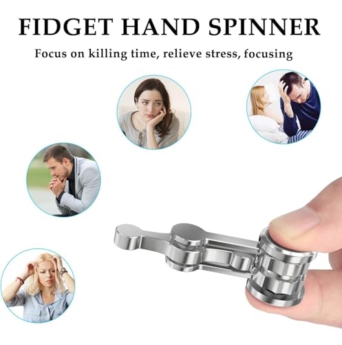 Duomishu Fidget Spinner, Fidget Hand Toys Focus Finger Spinning Toys for Kids and Adults Relieving Stress Boredom, Party Favors for Kids Adults, Classroom Prizes ect.