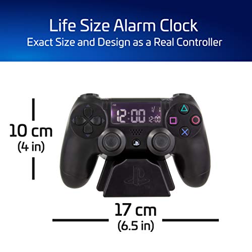 Paladone Playstation Controller Digital Alarm Clock - Officially Licensed Playstation Gamer Gifts and Room Decor