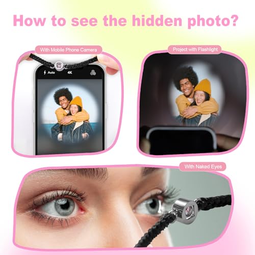 GlisterGlow Custom Bracelets with Picture Inside, Picture Bracelet Personalized Photo Projection Bracelets, Valentine’s Day Birthday Christmas Gifts for Women/Men