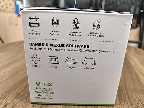 GameSir G7 Wired Controller for Xbox Series X|S, Xbox One and Windows 10/11 - PC Gaming Gamepad with 3.5mm Audio Jack (2 Swappable Faceplates)