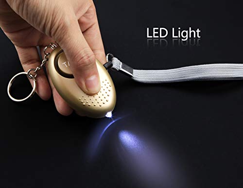 Personal Alarm for Women 140DB Emergency Self-Defense Security Alarm Keychain with LED Light for Women Kids and Elders-2 Pack