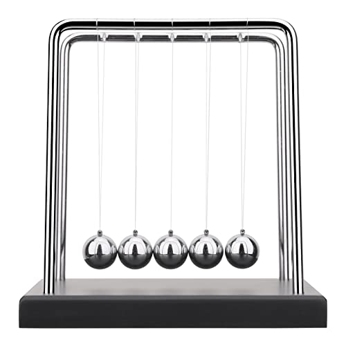 QLKUNLA Newtons Cradle Balance Balls Science Physics Gadget Desktop Decoration Kinetic Motion Toy for Home and Office