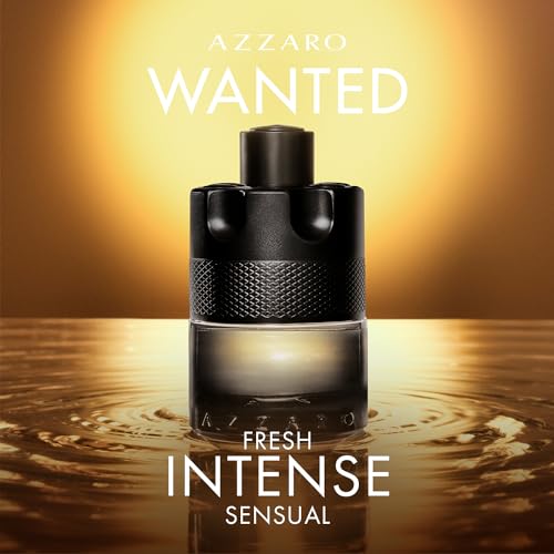 Azzaro The Most Wanted Eau de Toilette Intense – Aromatic & Woody Mens Cologne – Fresh & Sensual Fragrance – Lasting Wear – Scent Notes of Bergamot, Lavender, Moss - Luxury Perfumes for Men, 3.3 Fl Oz