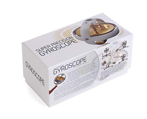 Super Precision Gyroscope - With free quickstart 12,000 rpm electric motor starter, spinning top dynamically balanced toy (gimbal kit not included)