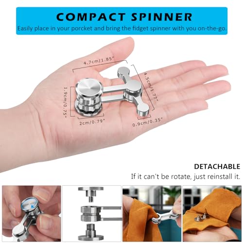 Duomishu Fidget Spinner, Fidget Hand Toys Focus Finger Spinning Toys for Kids and Adults Relieving Stress Boredom, Party Favors for Kids Adults, Classroom Prizes ect.