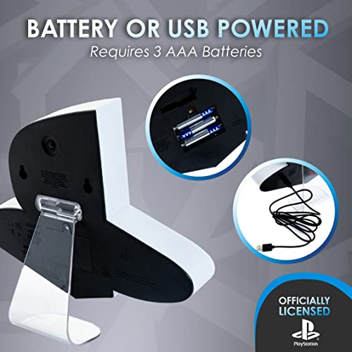 Paladone PlayStation Light - Desktop Game Room Lighting - Includes 3 Light Modes - Powered by USB or AAA Batteries - Logo Light