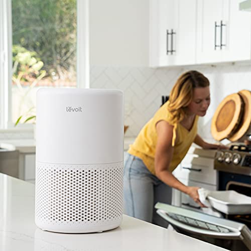 LEVOIT Air Purifier for Home Bedroom, Smart WiFi Alexa Control, Covers up to 916 Sq.Foot, 3 in 1 Filter for Allergies, Pollutants, Smoke, Dust, 24dB Quiet for Bedroom, Core 200S-P, White