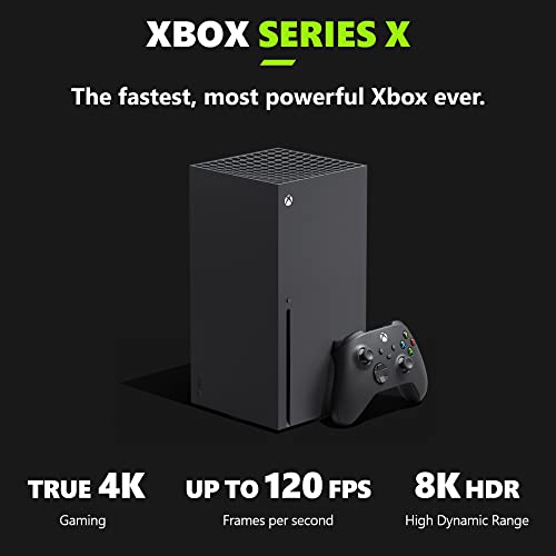 Xbox Series X 1TB SSD Console - Includes Xbox Wireless Controller - Up to 120 frames per second - 16GB RAM 1TB SSD - Experience True 4K Gaming - Xbox Velocity Architecture