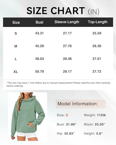 BTFBM Womens Oversized Hoodies 2024 Fashion Sweatshirts Long Sleeve Sweaters Pullover Tops Fall Clothes with Pocket(Solid Light Green,Large)