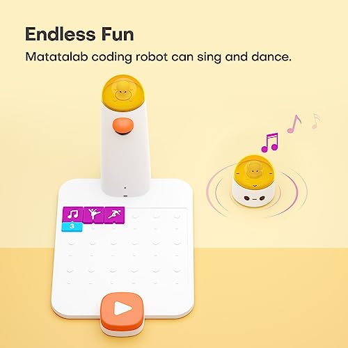 Matatalab Coding Robot Set for Kids Ages 4+, STEM Educational Toy, Early Programming for Kids, Learn to Code Robot for Homeschool & Classroom Ages 4-10