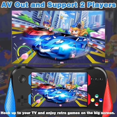 Handheld Game Console, 3.5'' LCD Screen Retro Handheld Video Game Console with Rechargeable Battery, Preloaded 500 Classic Retro Video GamesSupport 2 Players and TV Connection-1