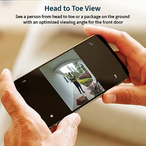 Arlo Video Doorbell 2K (2nd Generation) - Wireless Doorbell Camera with Night Vision, Integrated Siren, Smart Wi-Fi & 2-Way Audio - White, AVD4001