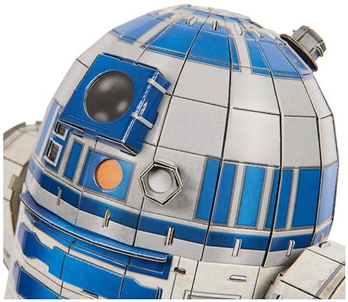 4D Build Star Wars R2-D2 Cardstock 3D Model Kit, Star Wars Gifts, Star Wars Toys Desk Décor for Star Wars Fans & Collectors, Adults & Teens 12+