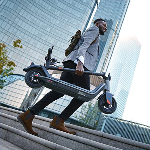 NIU Electric Scooter for Adults - KQi3 Pro with 350W Power, 31 Miles Long Range, Max Speed 20MPH, Wider Deck, Triple Braking System, 9.5'' Tubeless Fat Tires, Portable & Folding, UL Certified