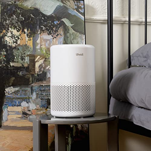 LEVOIT Air Purifier for Home Bedroom, Smart WiFi Alexa Control, Covers up to 916 Sq.Foot, 3 in 1 Filter for Allergies, Pollutants, Smoke, Dust, 24dB Quiet for Bedroom, Core 200S-P, White